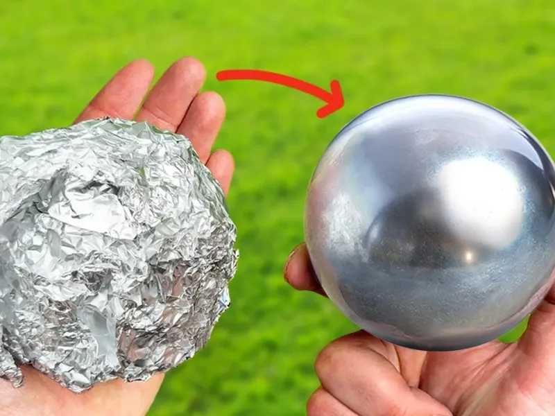 پروژه صیقل دادن فویل / توپ فویل آلومینیومی!