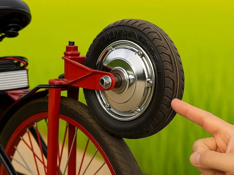 فقط یک باطری 12 ولت را به دوچرخه وصل کردم و آن را به دوچرخه برقی تبدیل کردم!