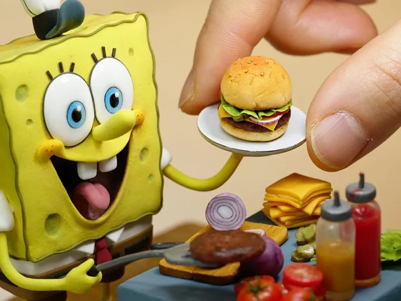 طرز تهیه باب اسفنجی و کربی پتی با خاک رس!