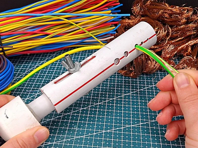 این ابزار ارزان قیمت سیم های مسی را مانند یک حرفه ای جدا می کند!