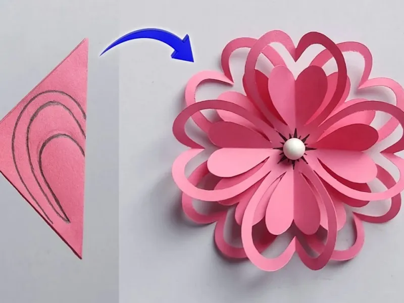 طرز تهیه گل کاغذی | ایده ساخت گل کاغذی زیبا!