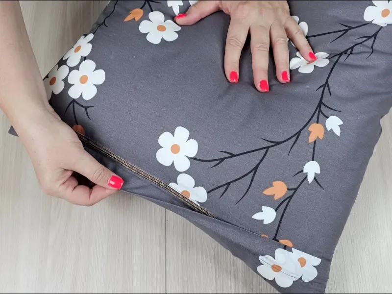 دوخت روبالشی با زیپ در 5 دقیقه آسان و ساده!