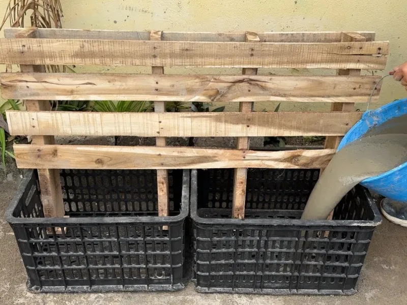 3 ایده هوشمندانه از پالت های چوبی و سیمان ! ( دکوراسیون باغ)