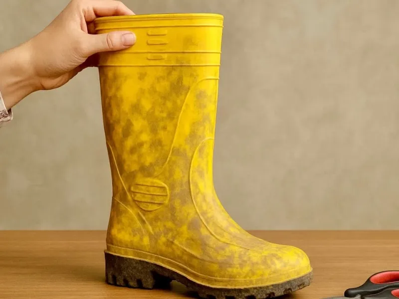 هر کسی که یک جفت چکمه بارانی قدیمی در خانه دارد، باید این ویدیو را ببیند!