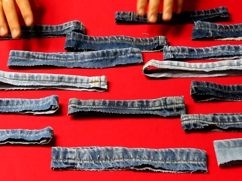 هرگز لبه های شلوار جین خود را دور نیندازید! تبدیل به یک «کیف لوکس» می شود!