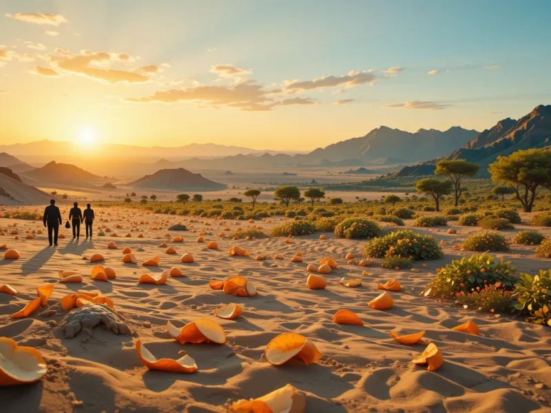 هزاران تن پوست پرتقال وسط بیابون ریخته شد/ سال ها بعد نتیجه همه رو شوکه کرد!