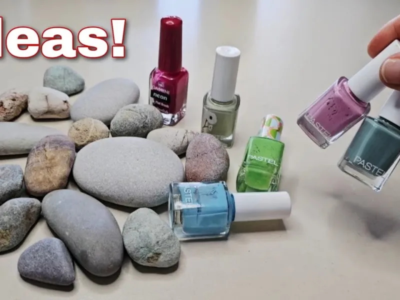 دو ایده عالی با لاک ناخن قدیمی و سنگریزه! ببینید چی کار کردم؟!
