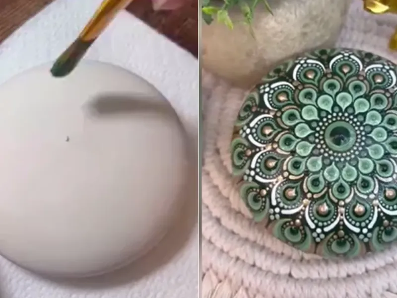 هنر ماندالای سنگی/ آموزش نقاشی روی سنگ به روش ساده! هنر ماندالای سنگی/ آموزش نقاشی روی سنگ به روش ساده!