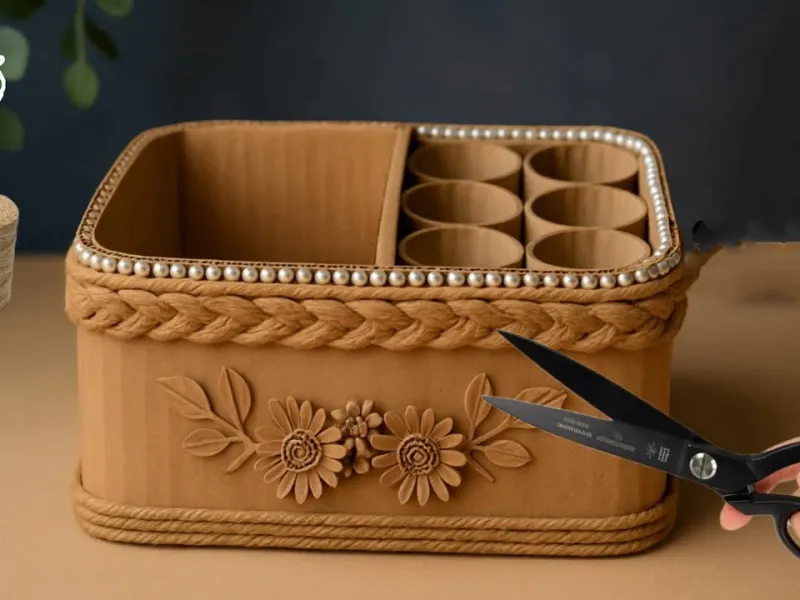 5 ایده خلاقانه برای جعبه مقوایی / کاردستی های آسان برای مرتب کردن وسایل از مواد بازیافتی!