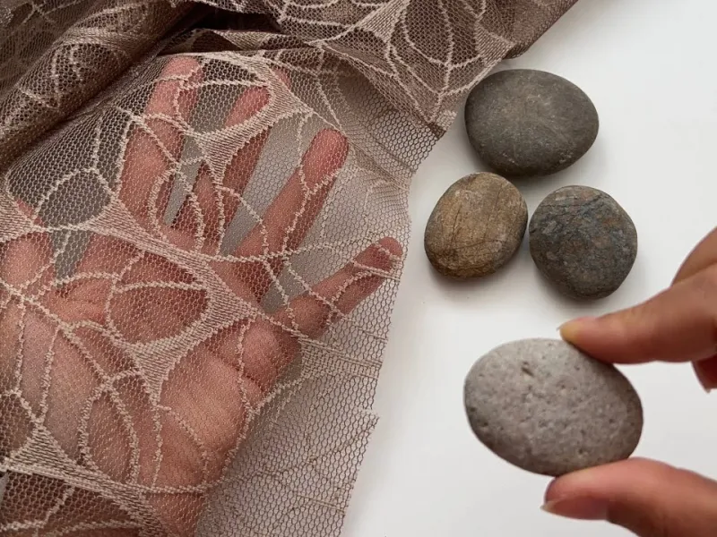 ببینید با استفاده از تور و سنگریزه چی درست کردم!