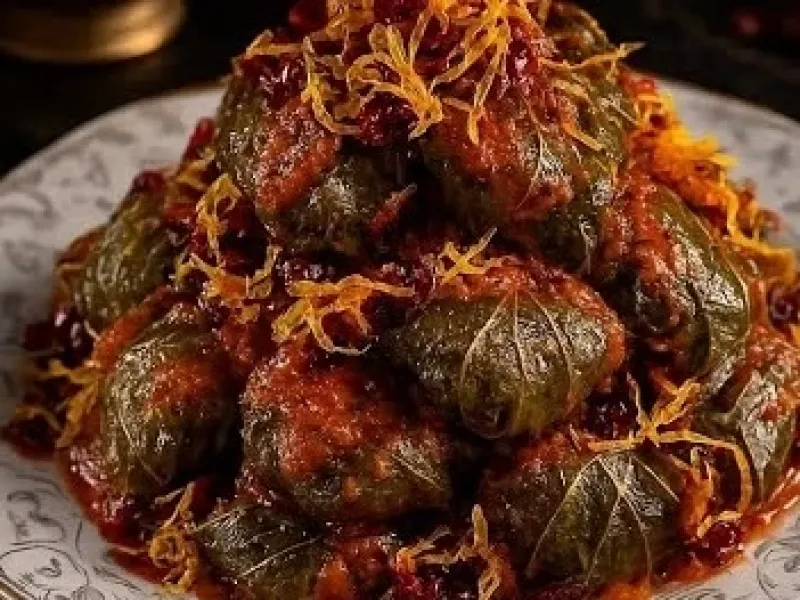 دلمه برگ مو / این دلمه رو امتحان کنید عاشقش میشی از دستش ندی!